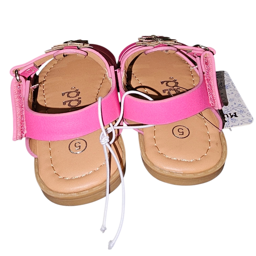 Mudd Pink Floral Kids Sandals - Picture 3 of 5
